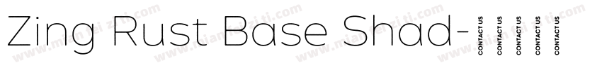 Zing Rust Base Shad字体转换